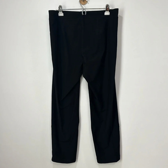 Eileen Fisher Womens Pants Large Black Viscos Tapered Relaxed Pull‎ On Stretch - Picture 5 of 6